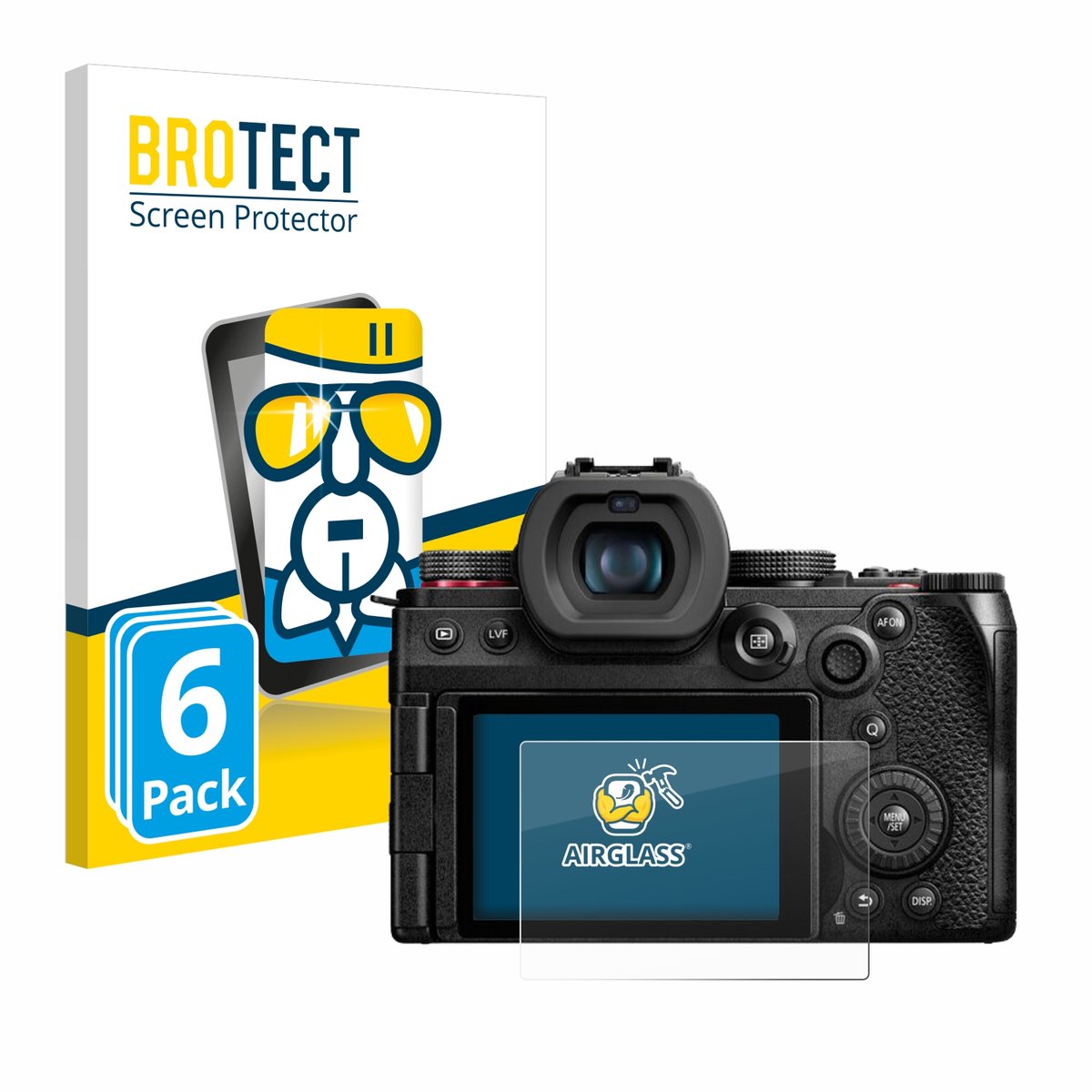 Screenprotector 6 Stuks voor Panasonic Lumix DC-G9 II Beschermglas transparant