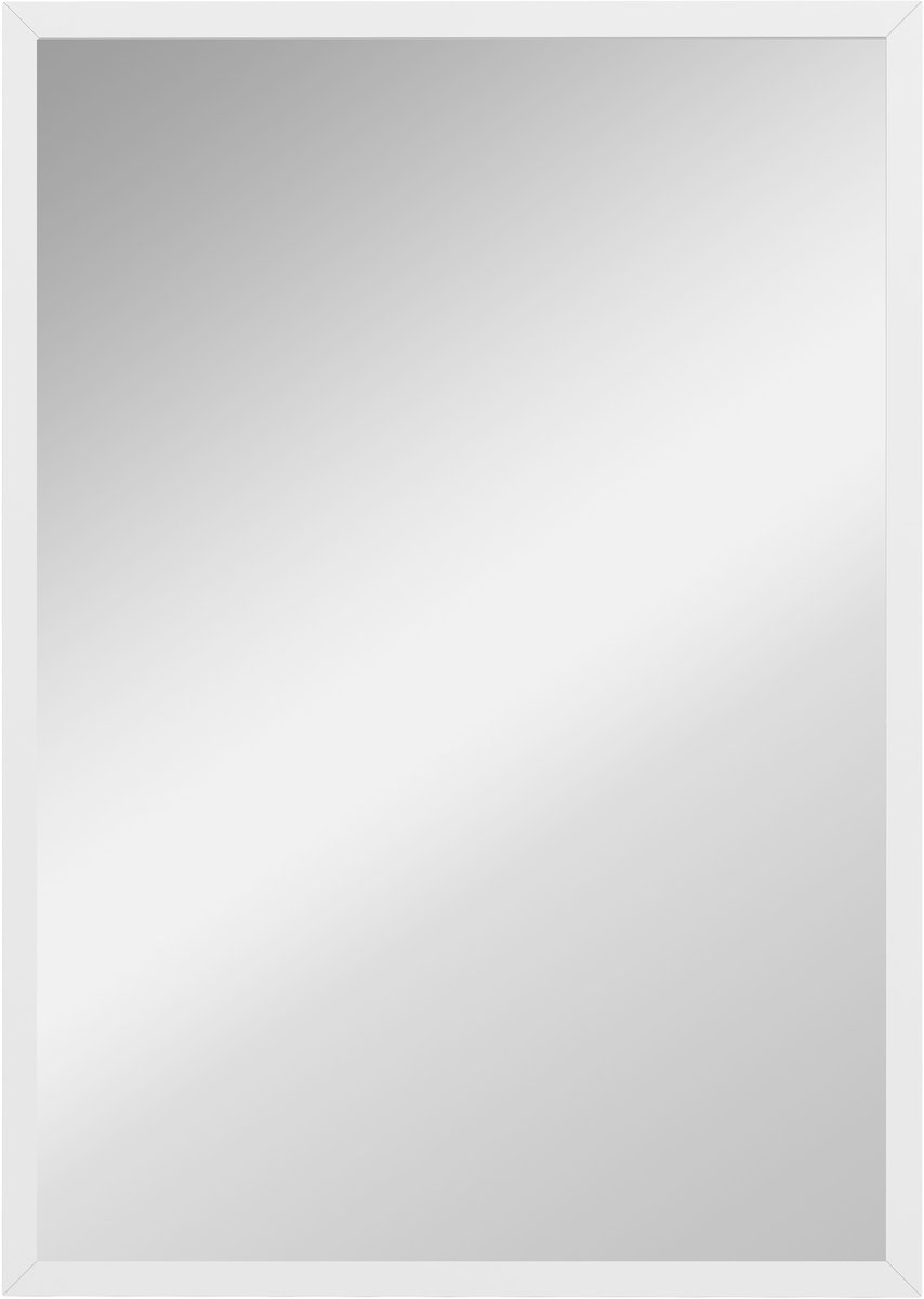 Homcom Wandspiegel-MDF, Glas-50L x 2B x 70H cm-Wit