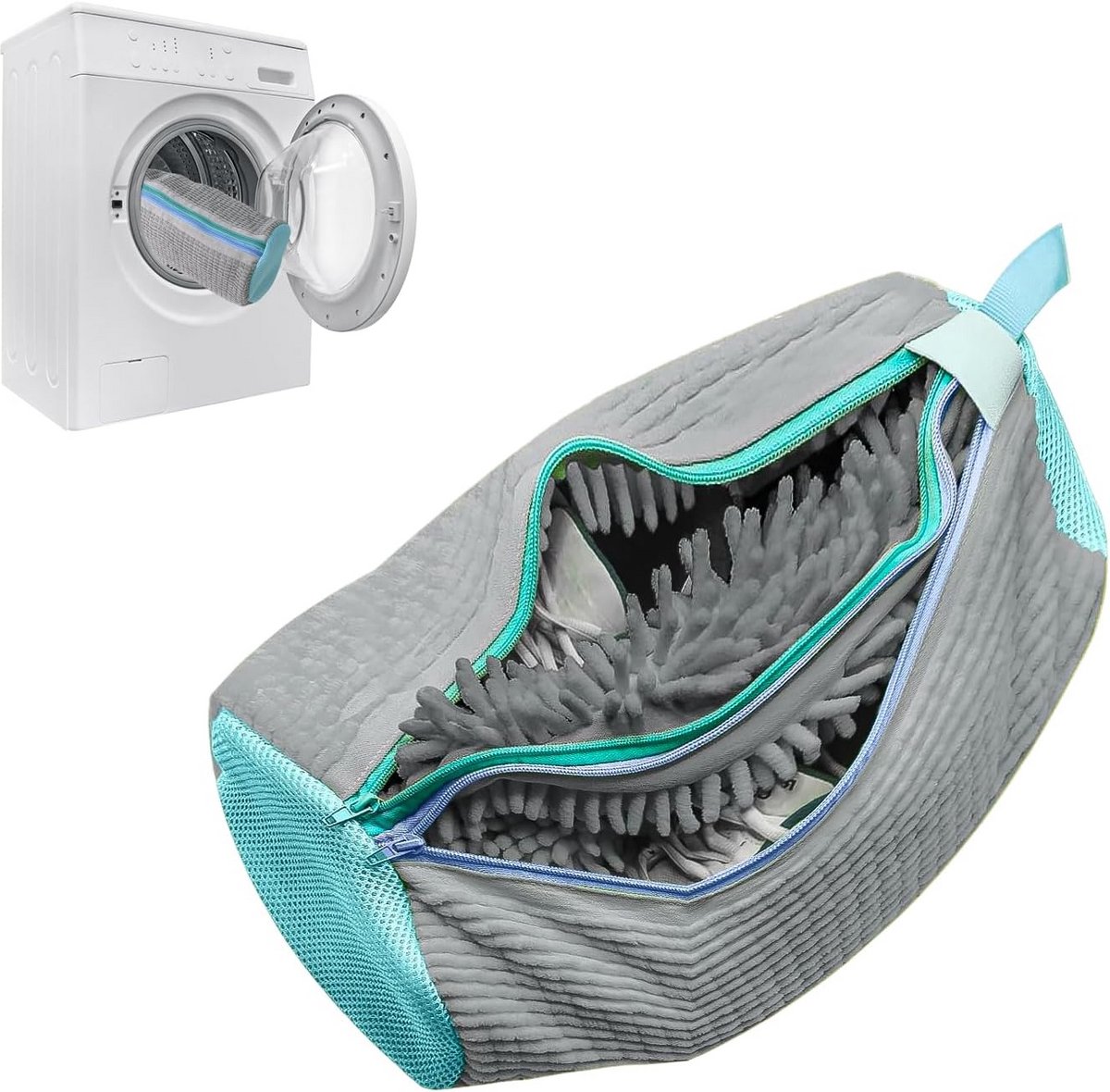 Wasmachine Schoenenwaszak - 360° Bescherming en Grondige Reiniging