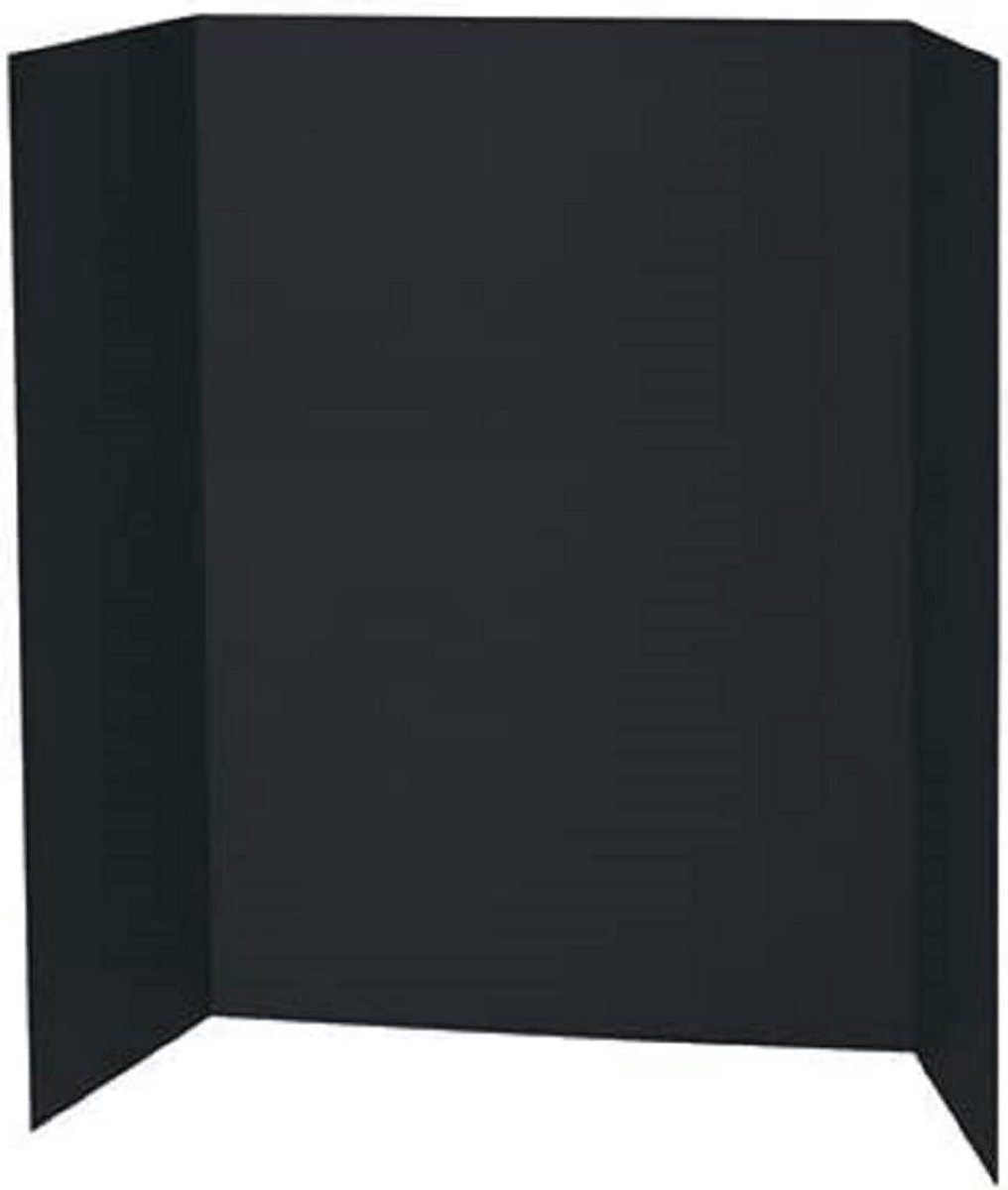 Zwart Opvouwbaar Presentatiescherm Tri-Fold Schuimbord Fotomuur A1 A2