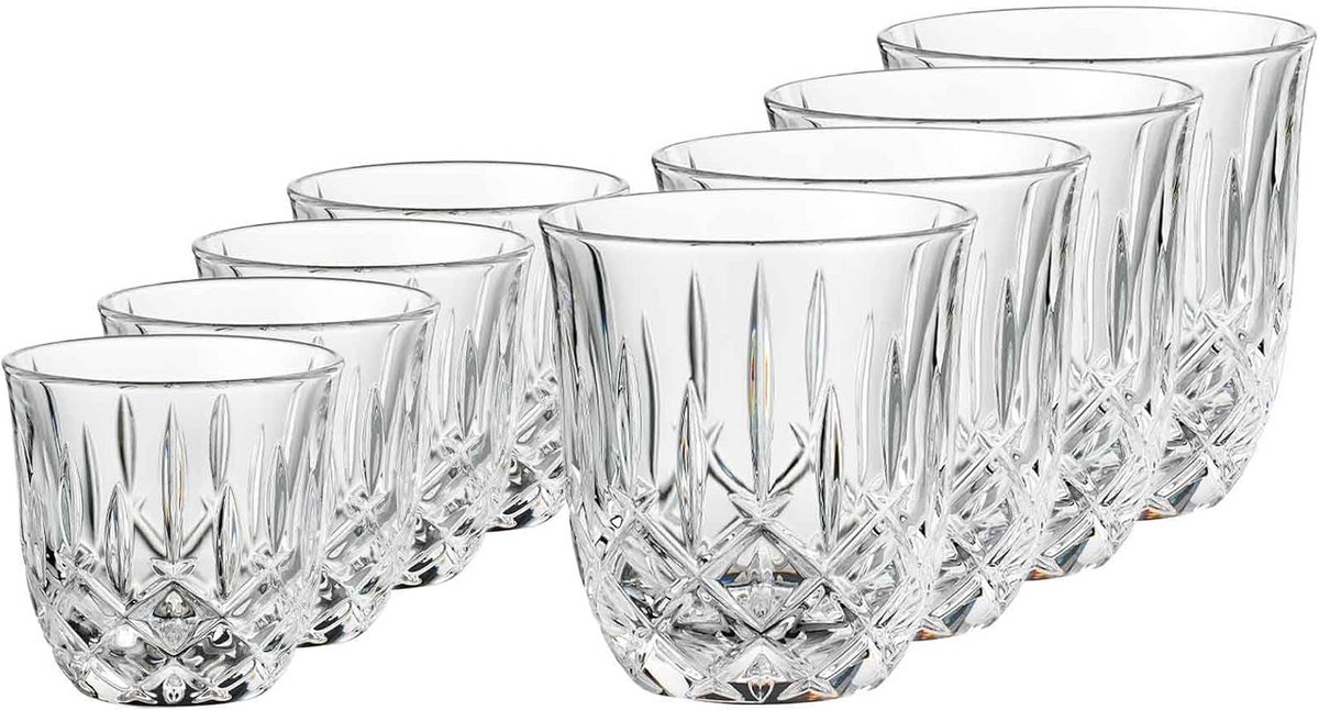 8-Delige Koffieglas Set voor Cappuccino en Espresso - Kristalglas