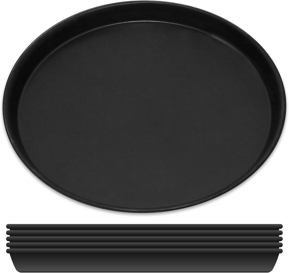 Set van 6 Pizza Bakplaten Ø 30 cm Rond - Hittebestendig tot 400 °C