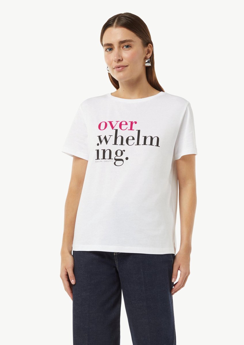 comma - female - Modieus T-shirt met opdruk