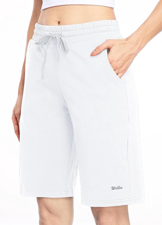 Dames Bermudashorts Katoen Lange Yoga Shorts met Zakken — afbeelding 4