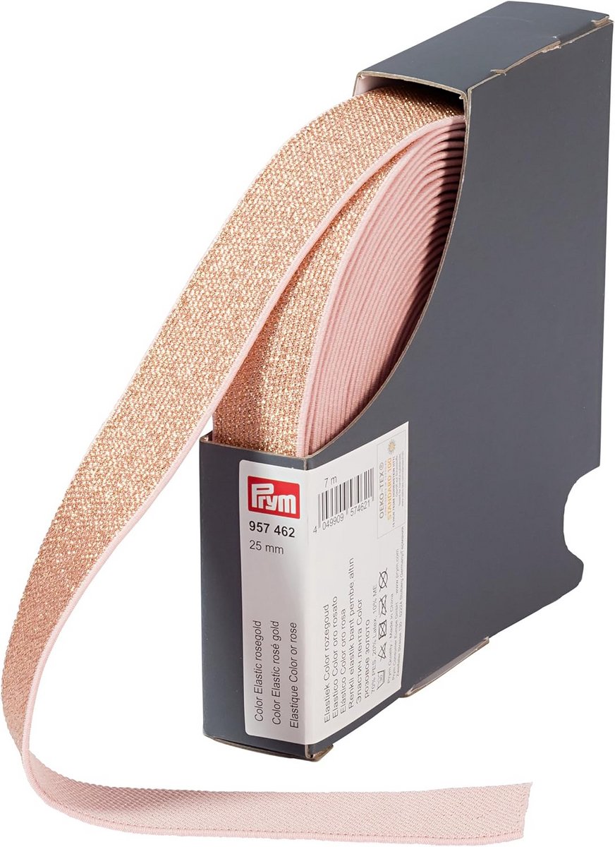 Elastisch Band Rose Goud 25 mm Breed