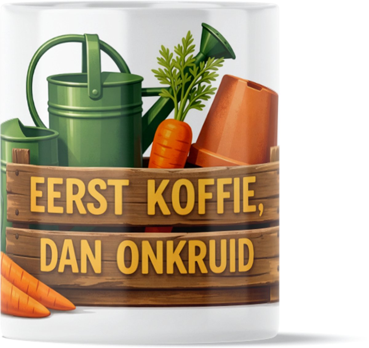 Moestuin Koffie Mok Eerst Koffie Dan Onkruid Tuinieren Gieters Moestuin voor de liefhebber van koffie en tuineren eigen groene kweken