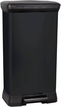 Poubelle métallique à pédale CURVER DECO BIN 50L noir