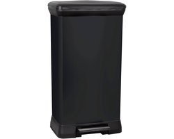 Curver Decobin Prullenbak - 50L - 39x29x72 cm - Zwart
