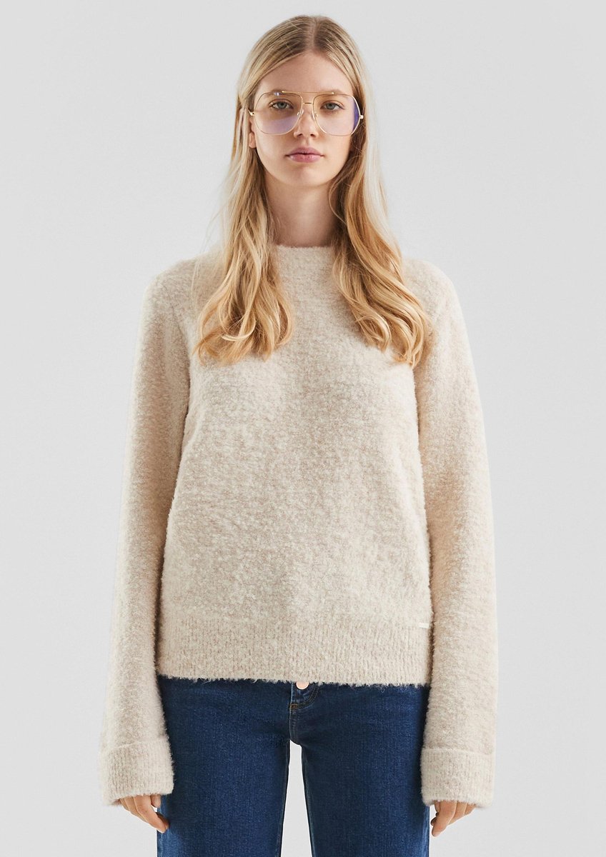 Q/S designed by - Dames pull - Maat XL - Vrouwen - Creme - polyester