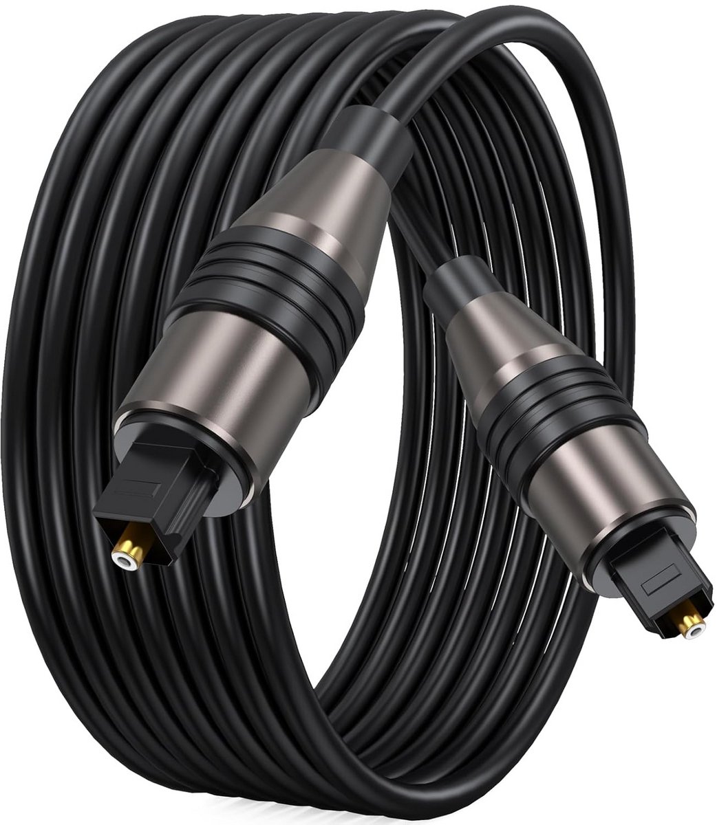 Digitale Optische Toslink Kabel - 3 Meter Audio Koppelstuk voor Soundbar en TV