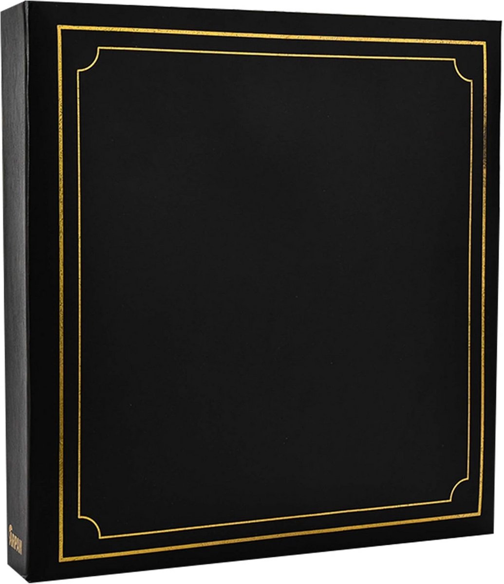 Groot Fotoalbum Zwart voor 500 Foto's 10x15 cm - 3-Ringenalbum met Index en Info Pagina