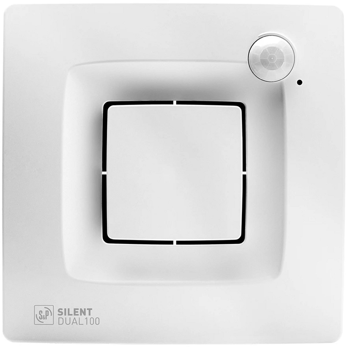 S&P SILENT DUAL 100 badkamer/toilet ventilator - vochtsensor - bewegingssensor - Ø105mm