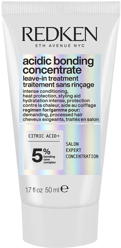 Redken - Acidic Bonding Concentrate Leave-In Treatment Mini - Pour cheveux abîmés - Bonding Soins - 50 ml