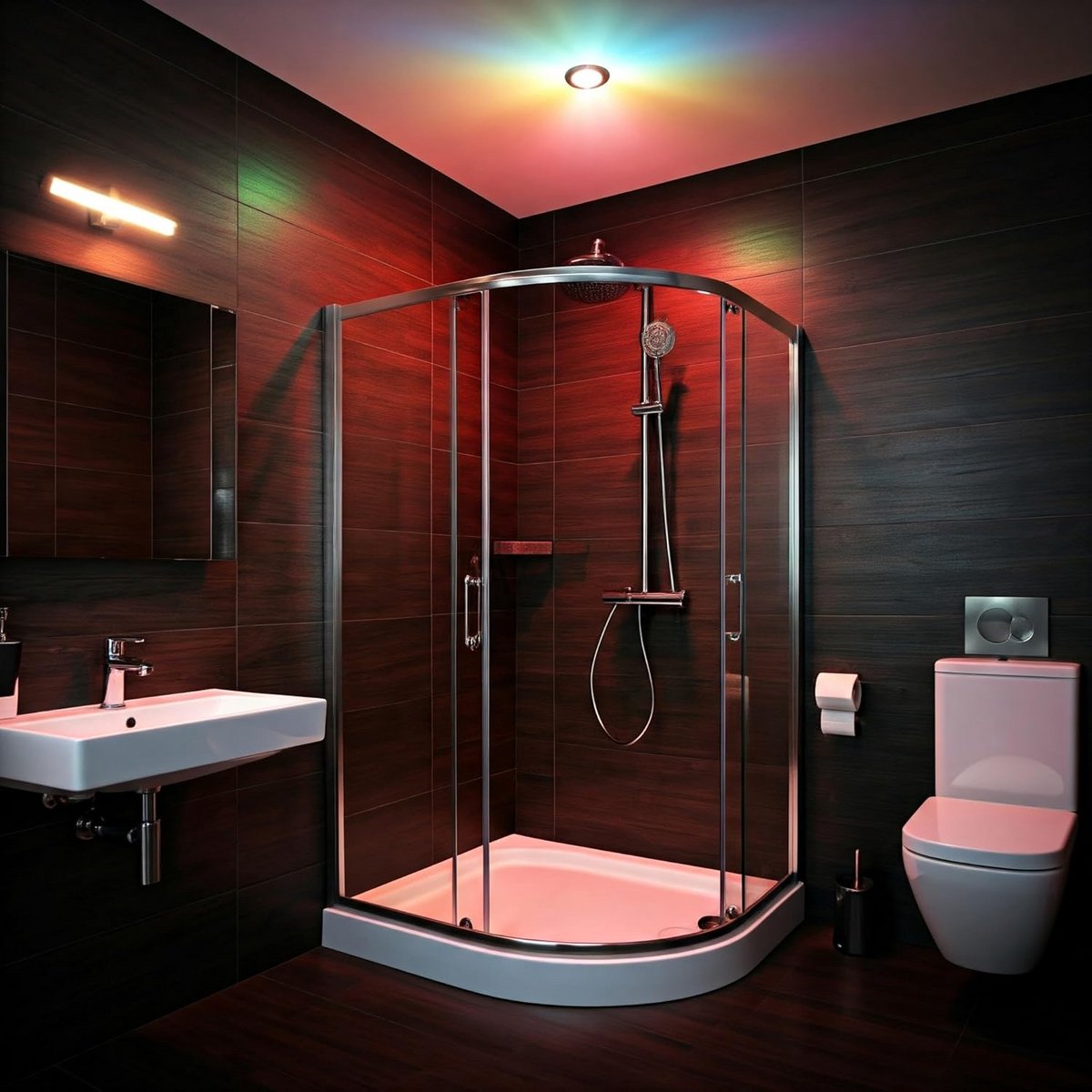 Waterdichte LED Inbouwspot IP65 voor Douche, Sauna en Badkamer - RGBW Kleurentherapie