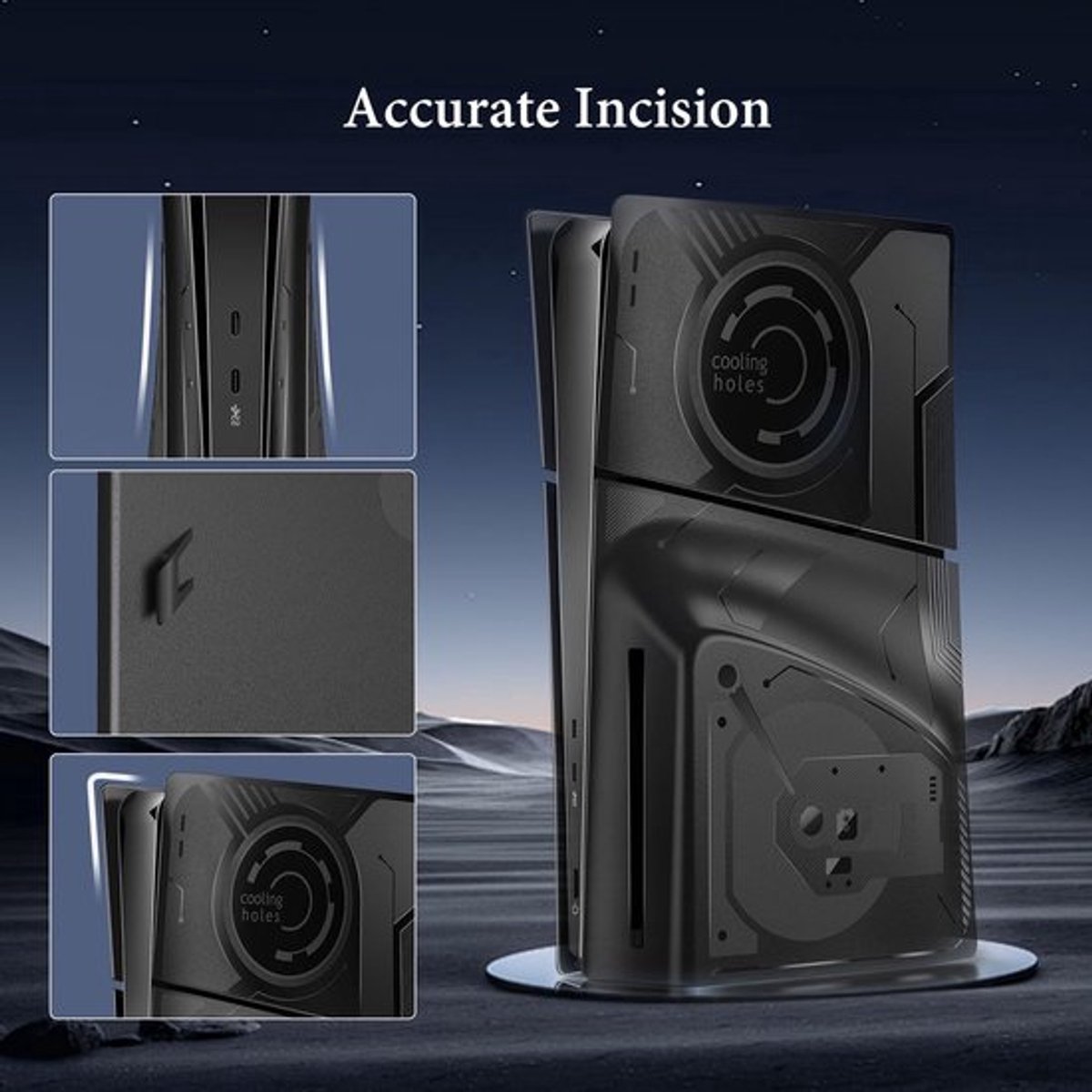 Frontplaathoes geschikt voor PS5 Slim Disc en Digital Edition - 4-in-1 Cover geschikt voor PS5 Slim Console - Aangepaste slanke accessoirehoes-skin geschikt voor Playstation 5 Slim - Faceplate – foto 7