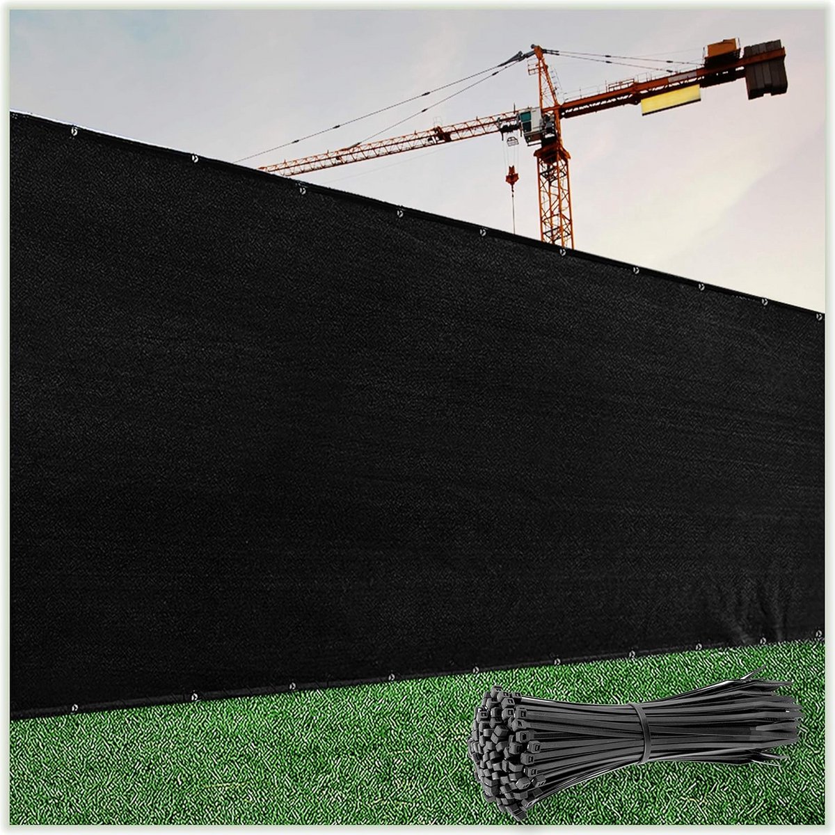 5x50 Voet Zwart Scherm voor Hekwerk Privacy en Windscherm Commerci toe Kwaliteit