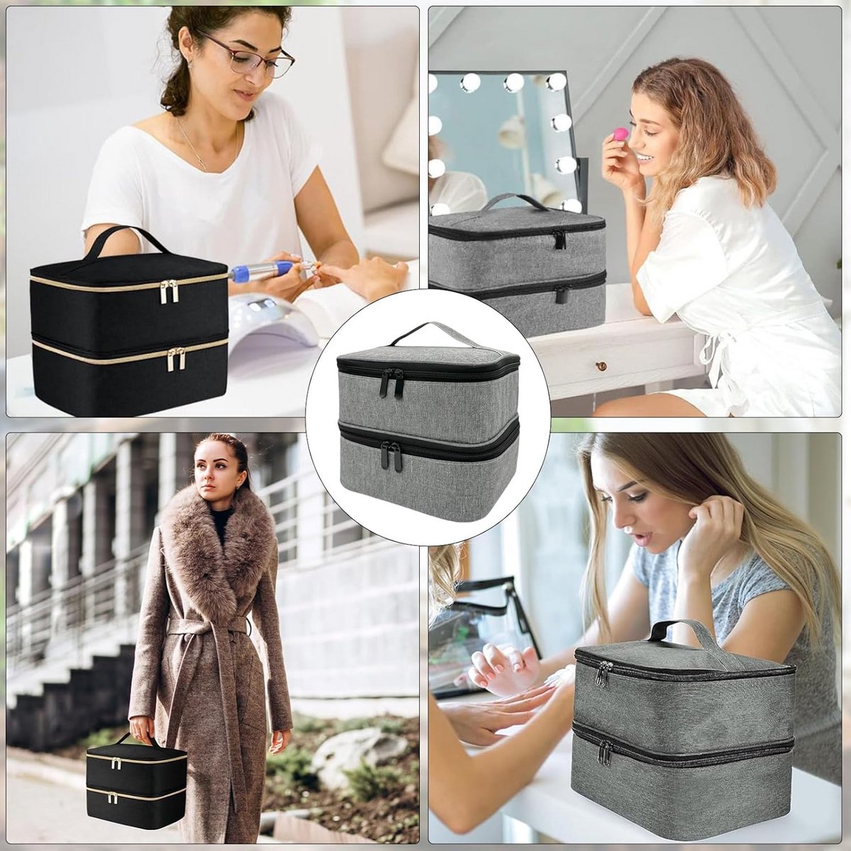 Nagellak organiser - Opbergdoos make-up - Transparant - Cosmetica box