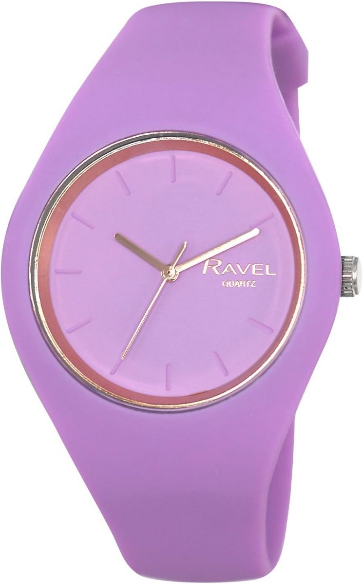 Comfortabel Analoog Horloge met Contraskleurige Wijzerplaat en Siliconen Band