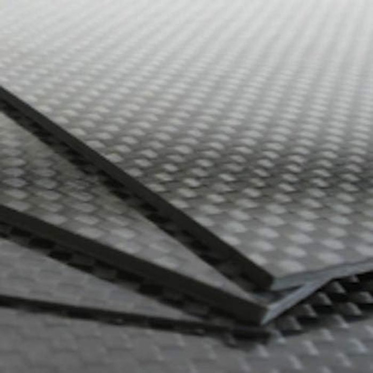 Koolstofvezel Plaat 50x40 cm - 4mm Dik Glanzend Twill Weefsel