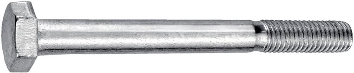 Zeskantbouten M10 x 160 mm Verzinkt DIN 931 Sterke Constructie Schroeven