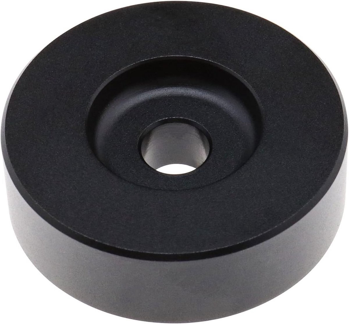 45 RPM Adapter voor 7 Inch Vinyl Platen - Aluminium Zwart