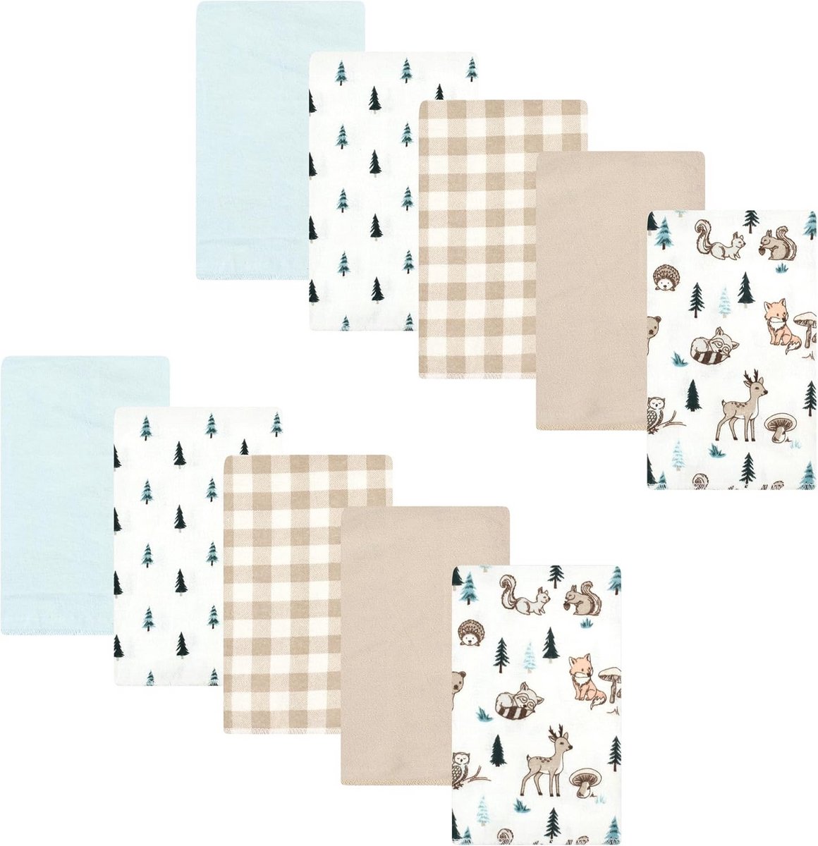 Unisex Baby Katoenen Flanel Spuugdoeken 10 Stuks
