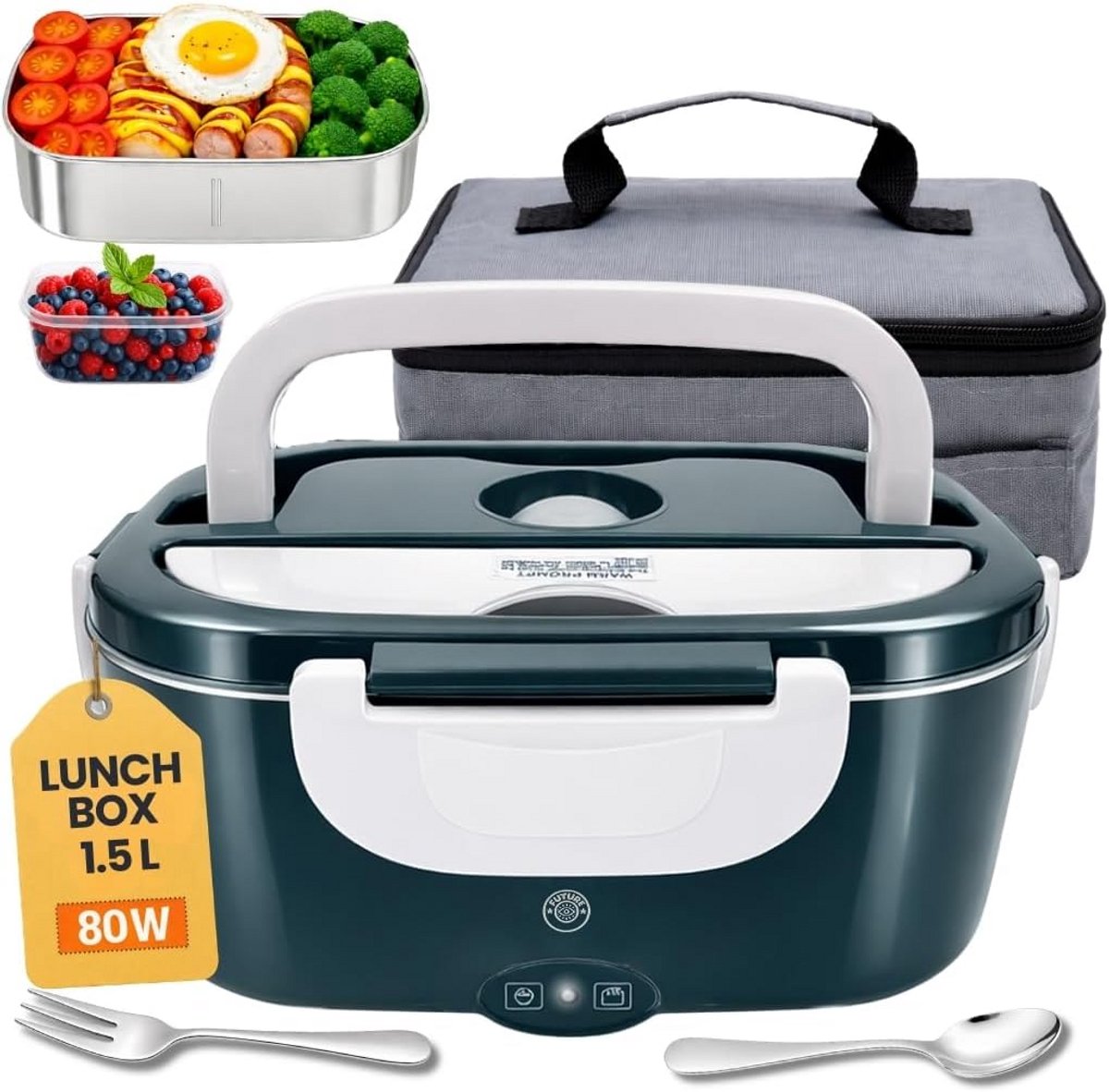 Elektrische lunchbox - broodtrommel voor Warme Maaltijden - 12V / 24V / 220V - Foodbox