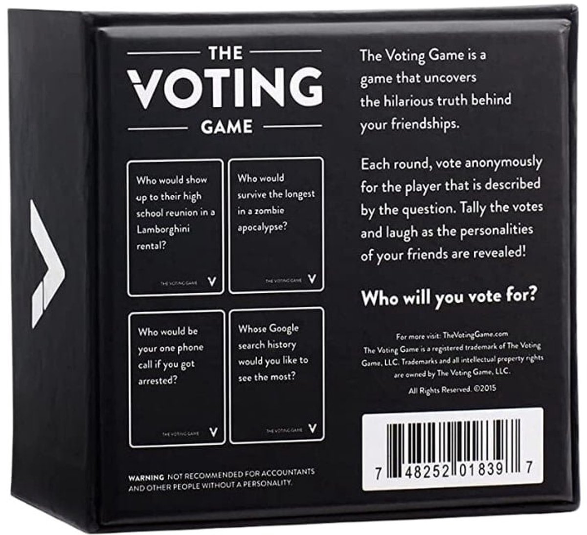 Dyce Games - The Voting Game - Party Spel - Kaartspel - Engelstalig