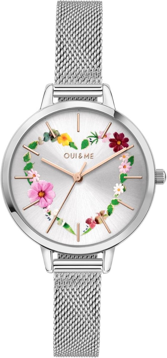 Dameshorloge Staal Zilver Wijzerplaat Verwisselbare Milanese Armband Waterdicht