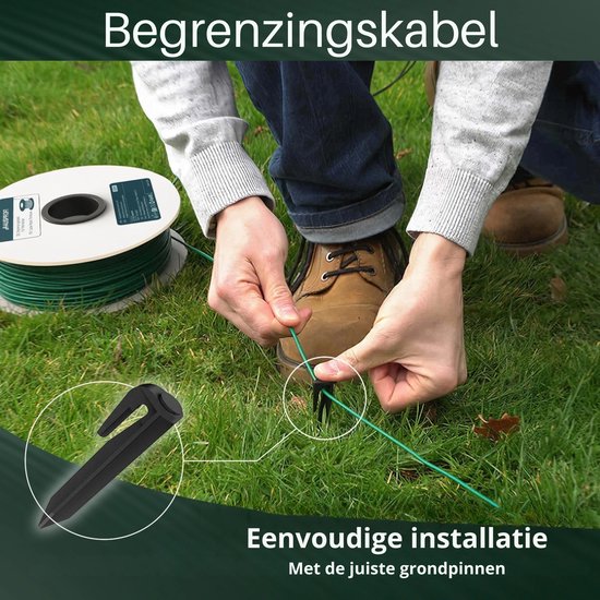 Rolu Begrenzingsdraad Robotmaaier - Grasmaaier - Robotmaaier - 250 Meter - Ø 2,7 mm - Universeel - Groen van Merkloos	 — afbeelding 2