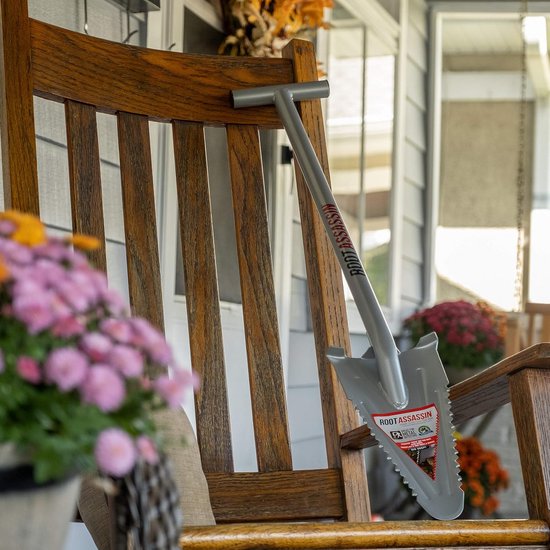 90 cm Carbon Staal Scherpe Schop voor Wortels en Grond — afbeelding 3