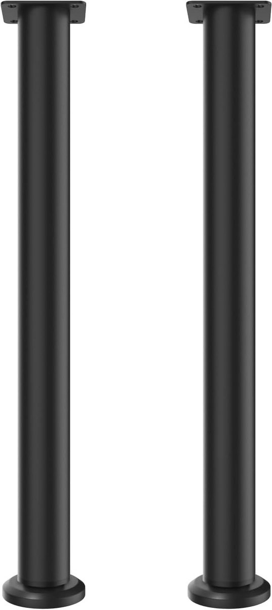 Set van 2 Verstelbare Tafelpoten voor Bureau of Bar (72-135cm) - Zware Kwaliteit Metaal