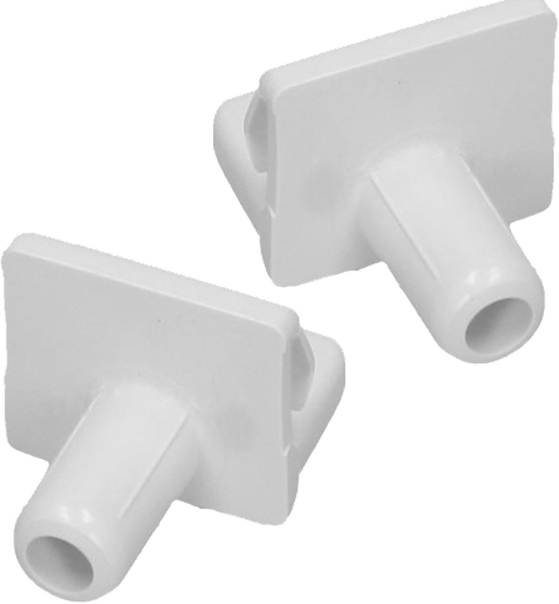 2x Steunclip voor Plank Koelkast Vriezer Universeel Wit