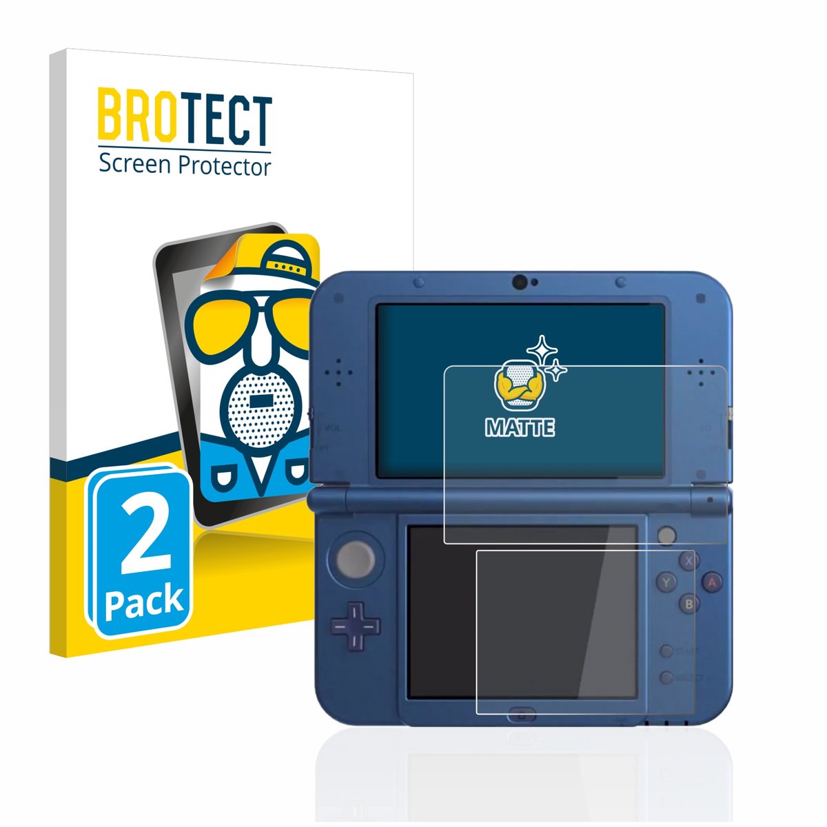 BROTECT - Screenprotector voor Nintendo New 3DS XL - Folie Beschermfolie matte 2 Stuks