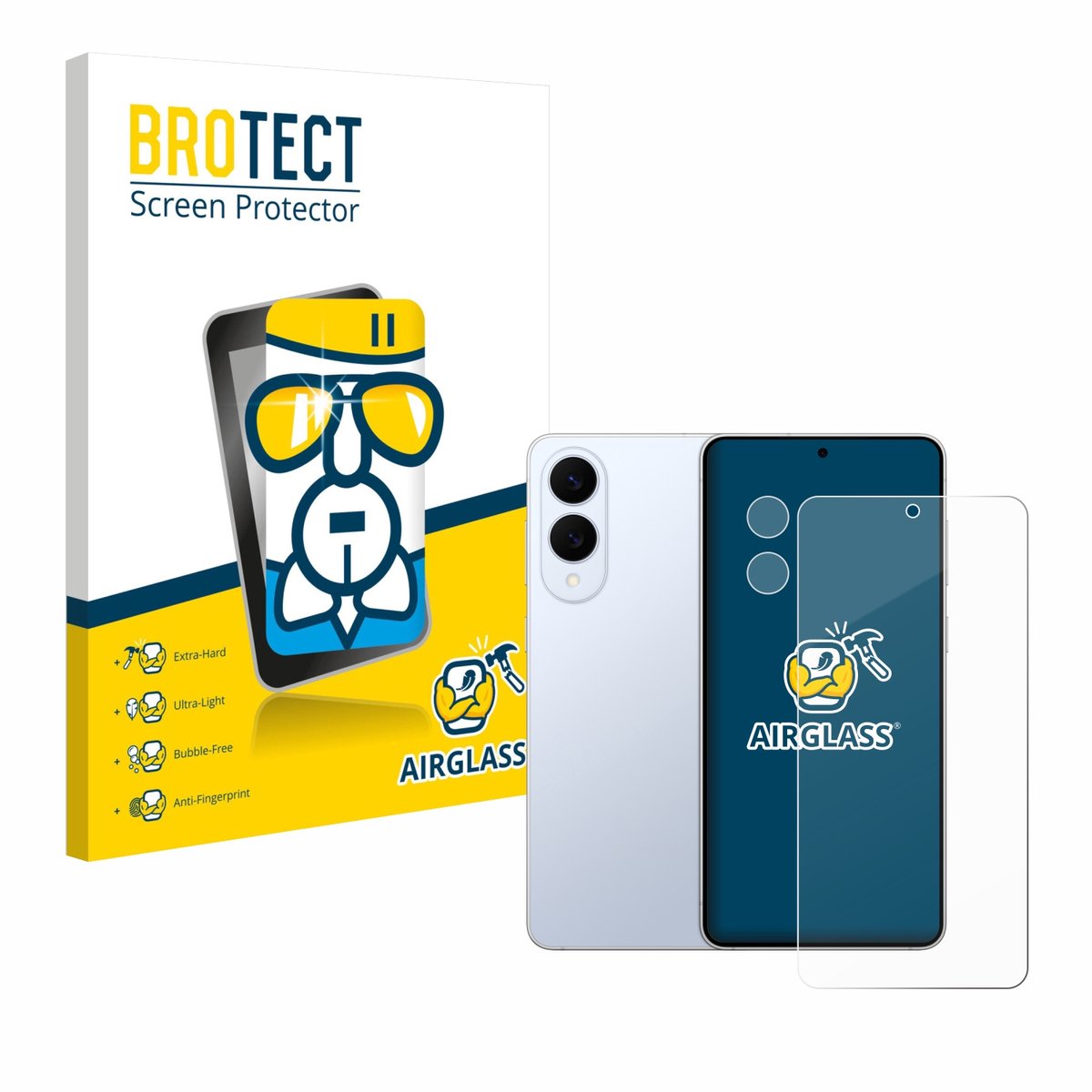 Screenprotector voor Samsung Galaxy S25 Edge (Voor+Camera) Beschermglas transparant