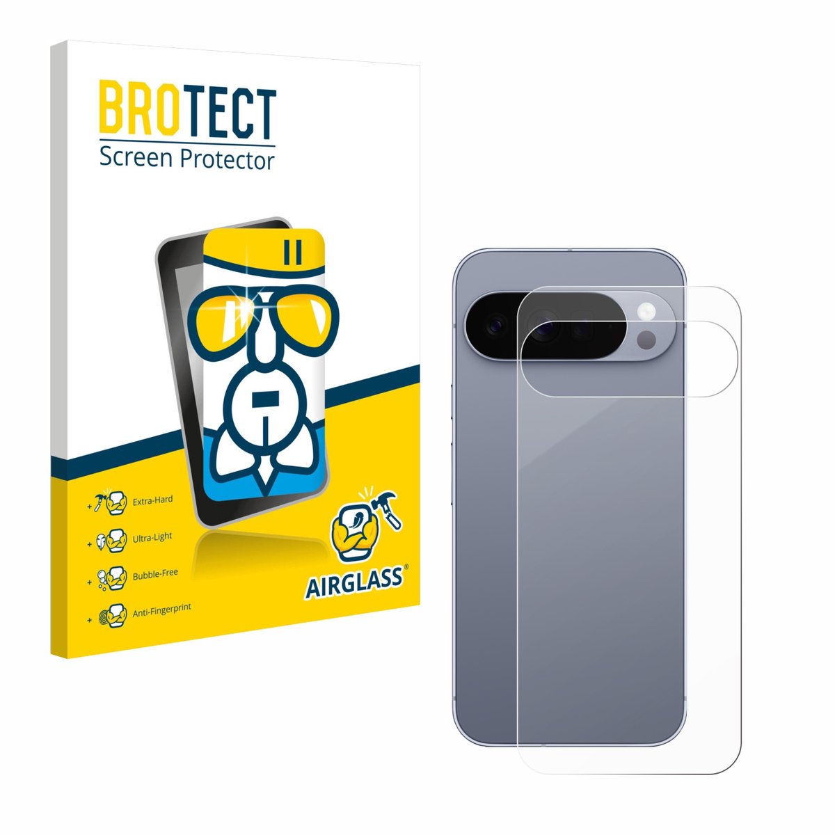Screenprotector voor Google Pixel 10 Pro XL (Achterkant) Beschermglas transparant
