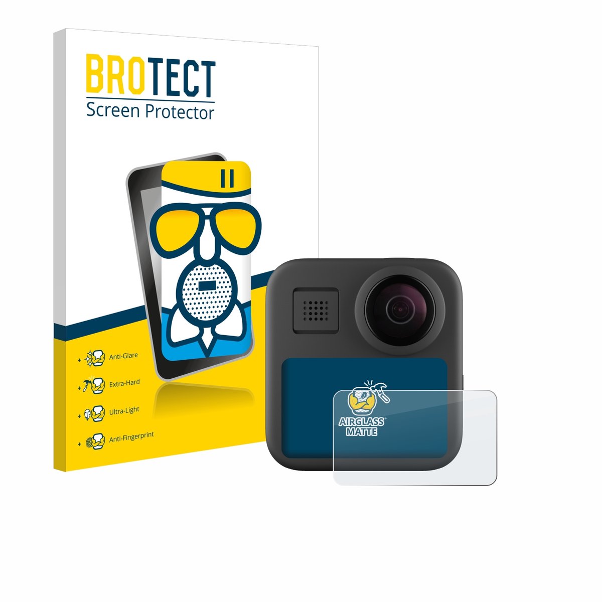 BROTECT - Screenprotector voor GoPro Max (2025) - Folie Beschermfolie Beschermglas matte