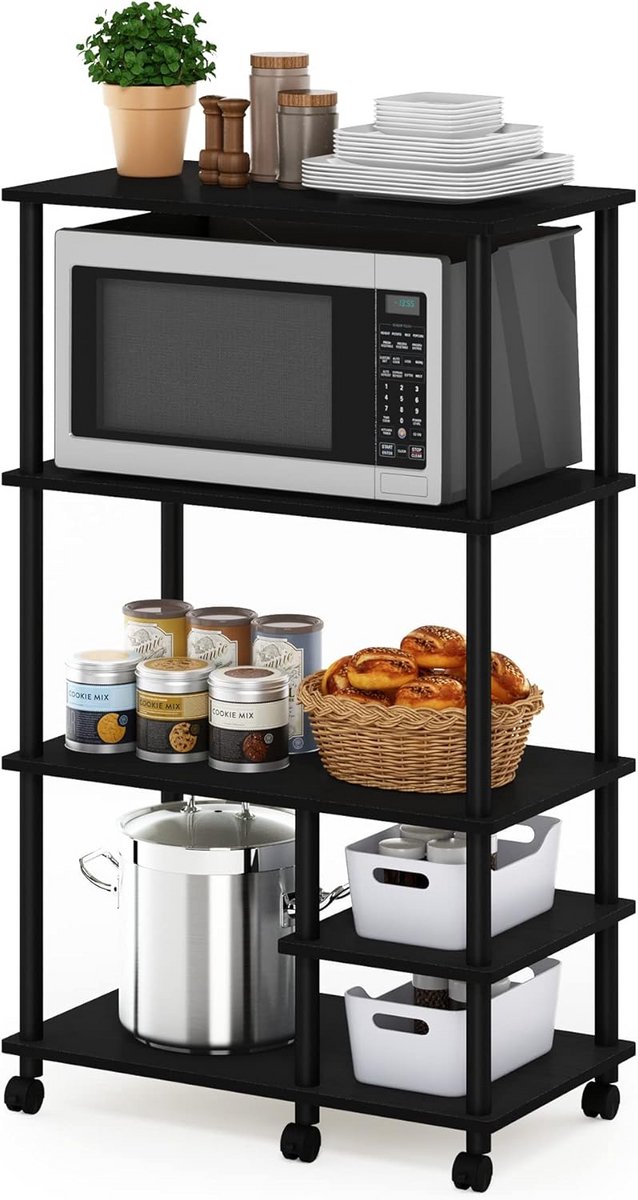 Draaibare Opbergplank met 4 Niveaus voor in de Keuken en Hobbyruimte