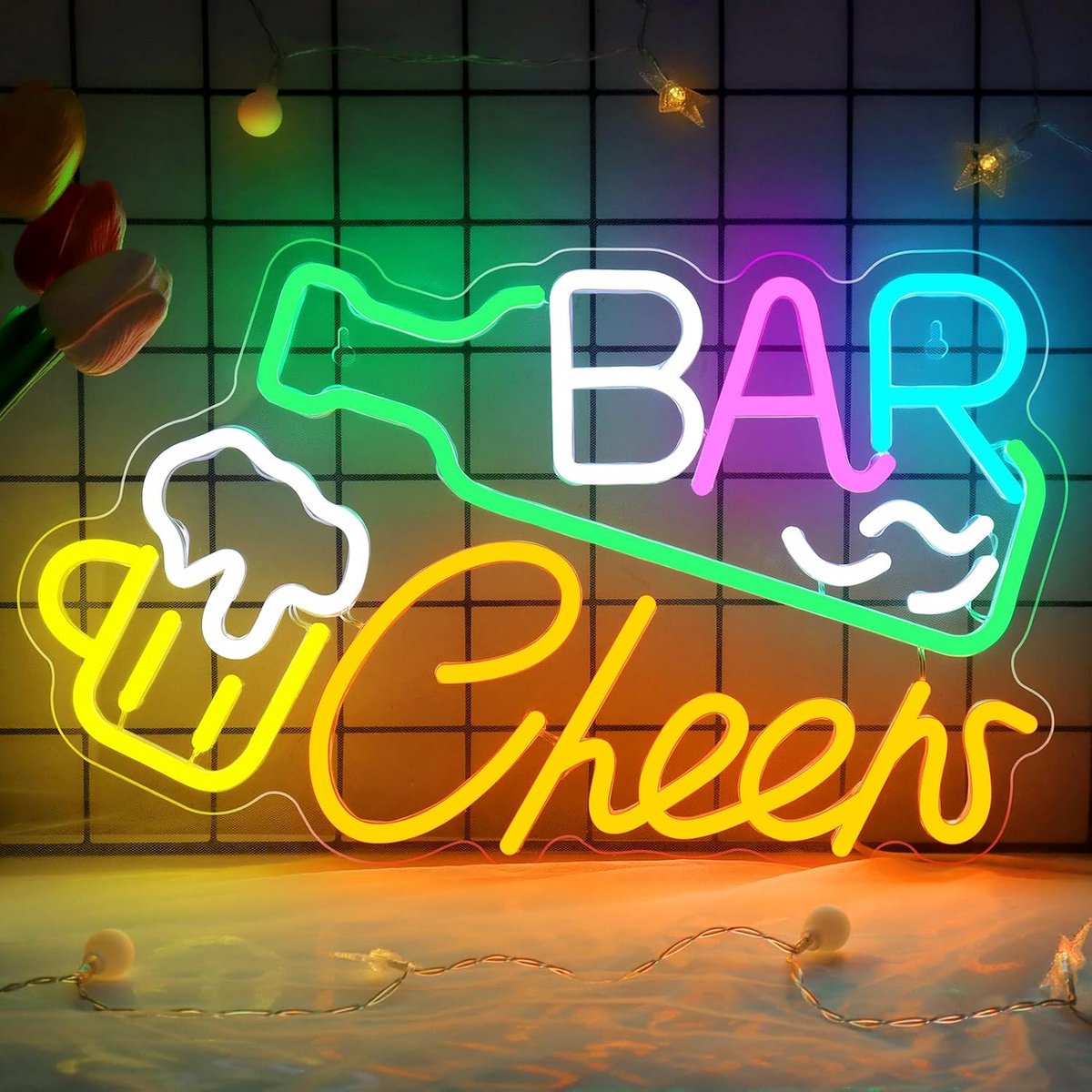 Neon Lichtbord Bar Decoratie voor Thuis of Winkel - Dimbare LED Wandlamp