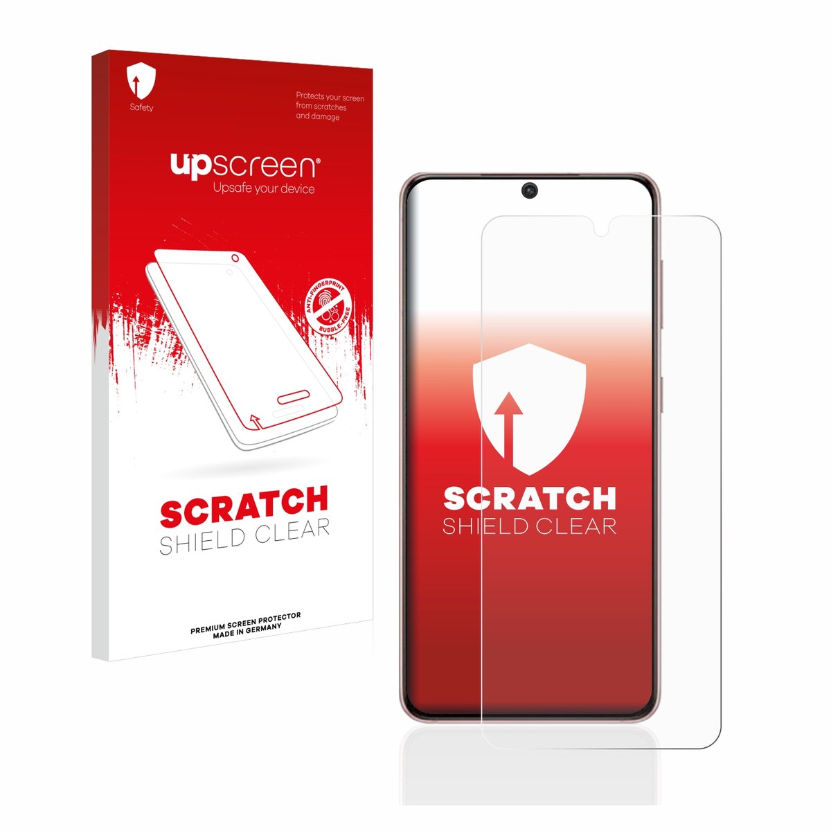 upscreen - Screenprotector voor Samsung Galaxy S21 5G - Folie Beschermfolie transparant