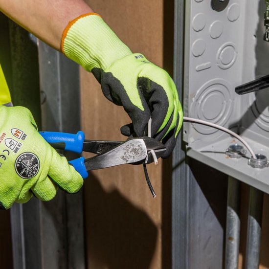 Diagonale Zijkniptang Hoekig Hoofd voor Kleine Ruimtes - 8 Inch Zware Kniptang — afbeelding 3