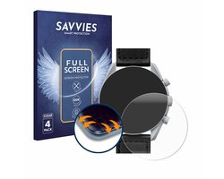 Savvies - Screenprotector voor Omega x Swatch Speedmaster Moonswatch - Folie Beschermfolie transparant volledig dekking 4 Stuks