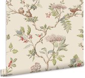 Laura Ashley Elderwood Behang - Planten - 10mx52cm - Beige
