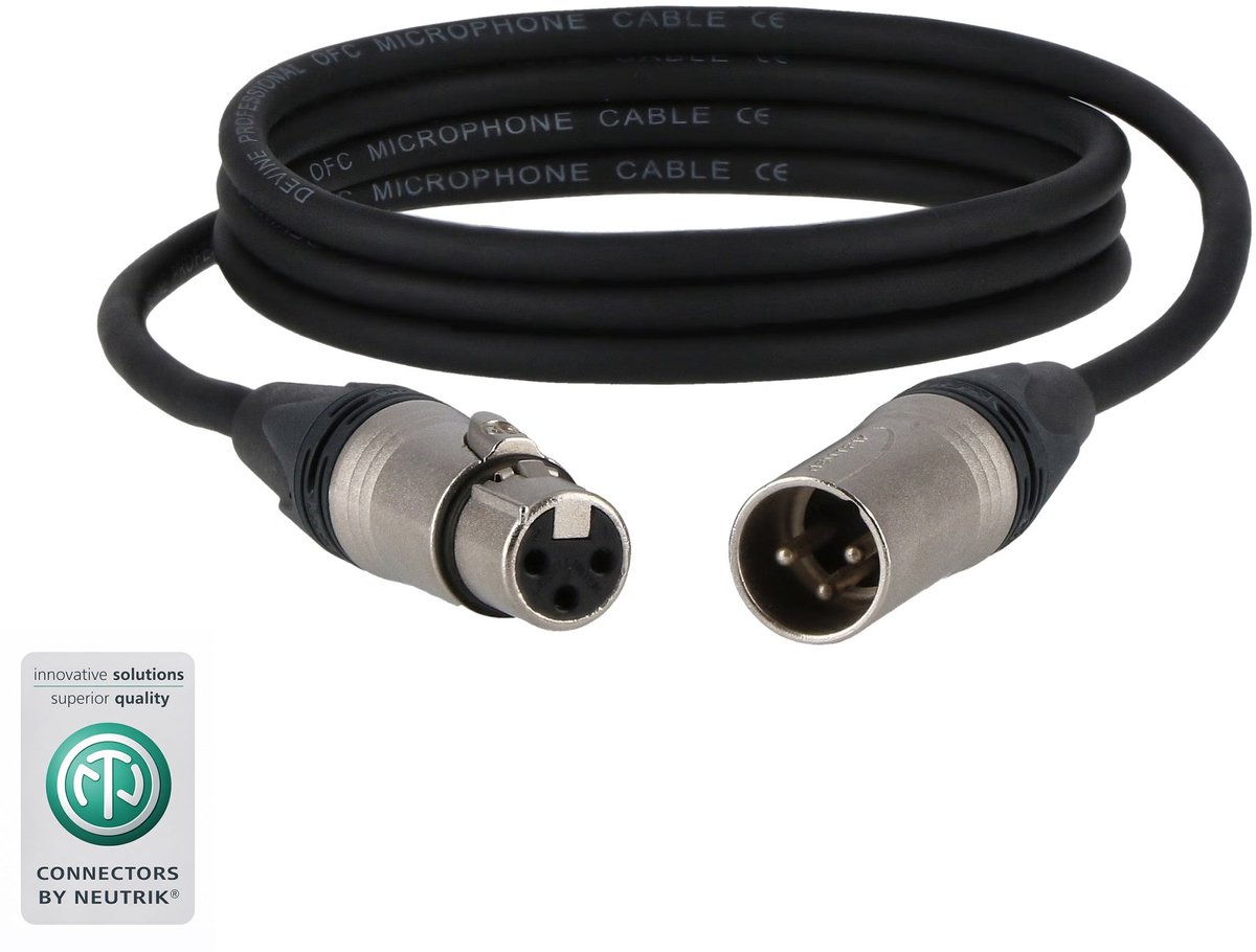 Devine MIC500N/1.5 XLR microfoon- en signaalkabel 1.5 meter (50x)