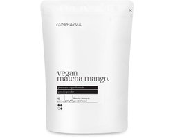 RainPharma Vegan Matcha Mango Eiwitpoeder - Eiwitshake 422g - Plantaardig - Zonder Sucralose - Vegan - 15 Porties - Matcha & Mango - 21 gram eiwitten