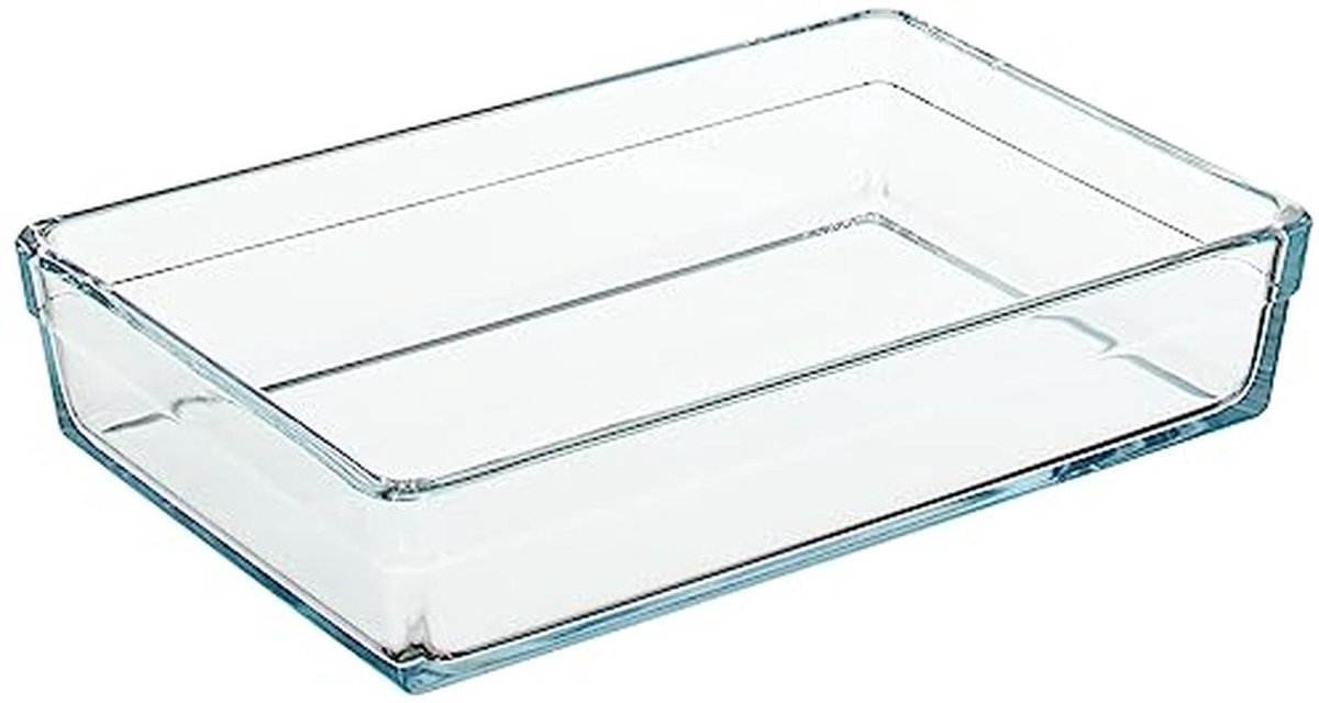 Rechthoekig Dienblad 20 cm x 29 cm - Transparant - 2,5 Liter