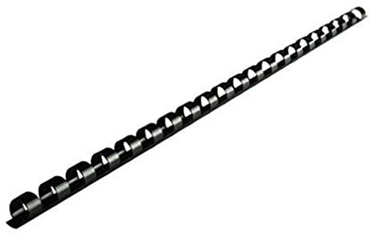 Bindkammen 6mm Zwart - Pack van 100 - Professionele Documentafwerking