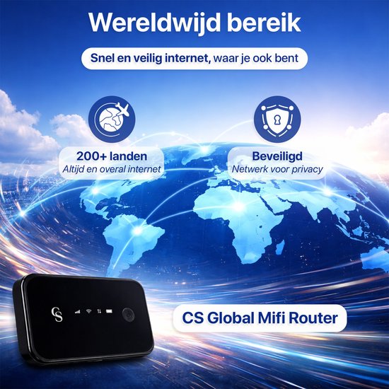 CS Global Mifi Router – Mifi – Wereldwijd Bereik – 4G Router – 4G ...