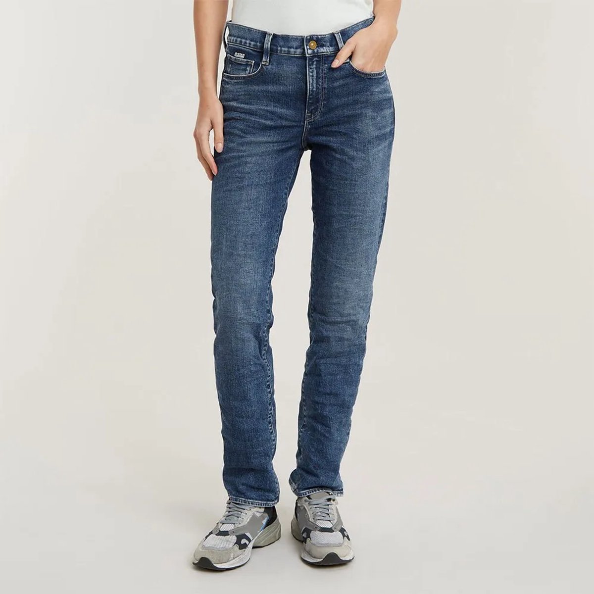 G-Star RAW Strace Straight Jeans, blauw (Worn in Black Vortex D23951-a634- g730), 31W x 30L