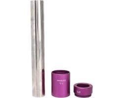 Allecto - Fiets Voorvork Setter Kit - Mountainbike - 304 Roestvrij Staal - Crown Race Setting - Aluminium Legering - CNC Bewerking - BB Tool - Geschikt voor Kampeermat Bed - Zwart & Zilver